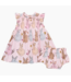 Pink Chicken Baby Stevie Dress- Vintage Bunnies