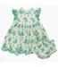 Pink Chicken Baby Cynthia Dress Set - Kelly Green Eyelet