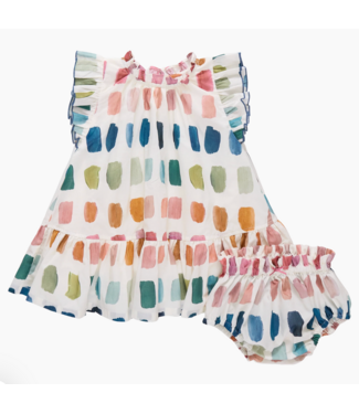 Pink Chicken Baby Harper Dress Set - Paint Swatches