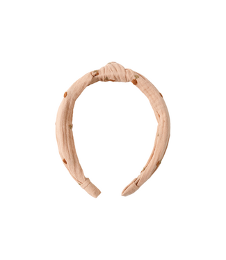 Rylee & Cru Knotted Headband - Cherry Embroidery