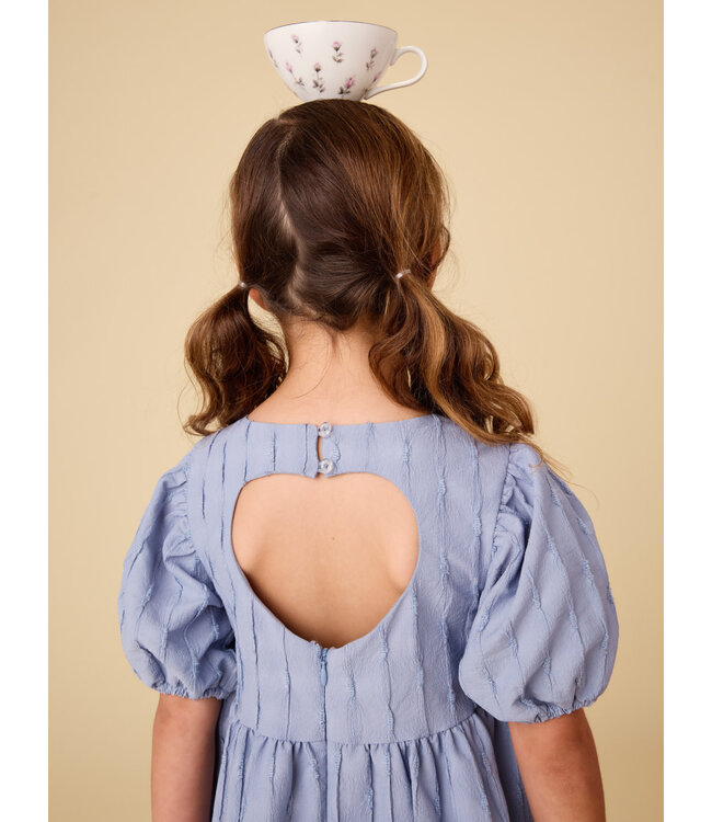 Tea Collection Pleated Heartback Dress - Seal Grey