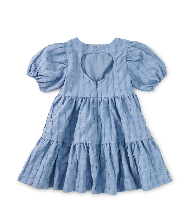 Tea Collection Pleated Heartback Dress - Seal Grey