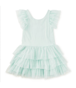 Tea Collection Tiered Tulle Party Dress - Flamenco Dots