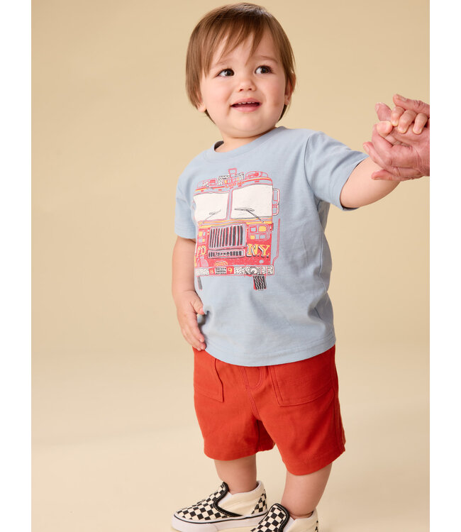 Tea Collection Baby Fire Truck Graphic Tee