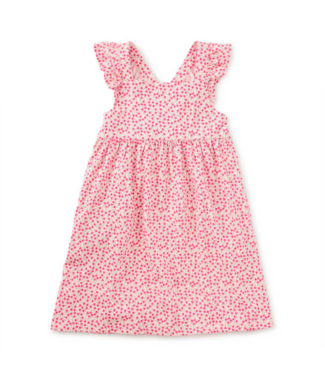 Tea Collection Ruffle Strap Dress - Mini Rose Toss