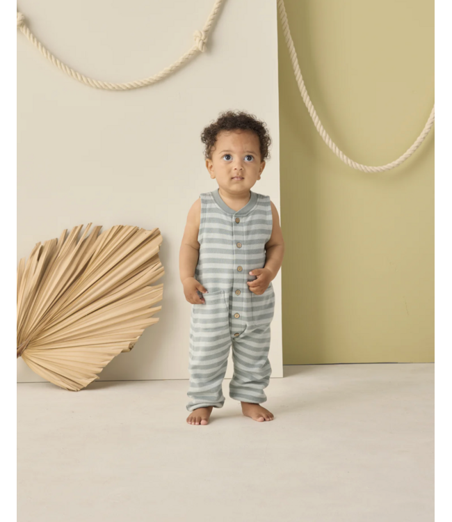 Rylee & Cru Summer Waffle Jumpsuit - Sea Green