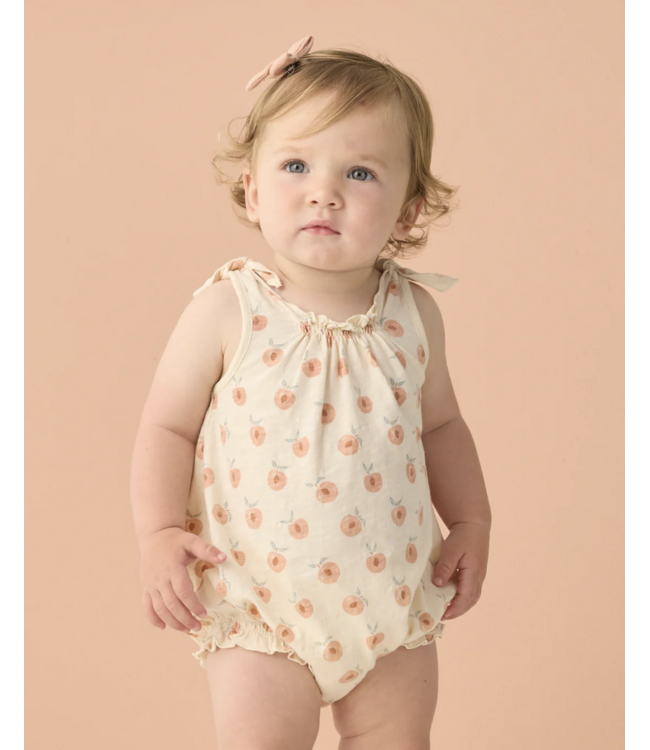 Rylee & Cru Shoulder Tie Bubble - Peaches