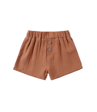 Quincy Mae Baby Woven Short - Poppy