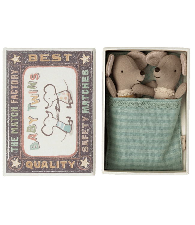 Maileg Baby Mice, Twins in Box