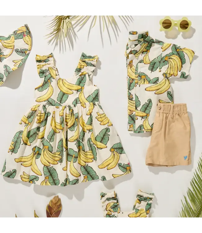 Pink Chicken Jack Shirt - Banana Leaves