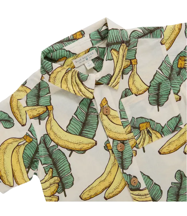 Pink Chicken Jack Shirt - Banana Leaves