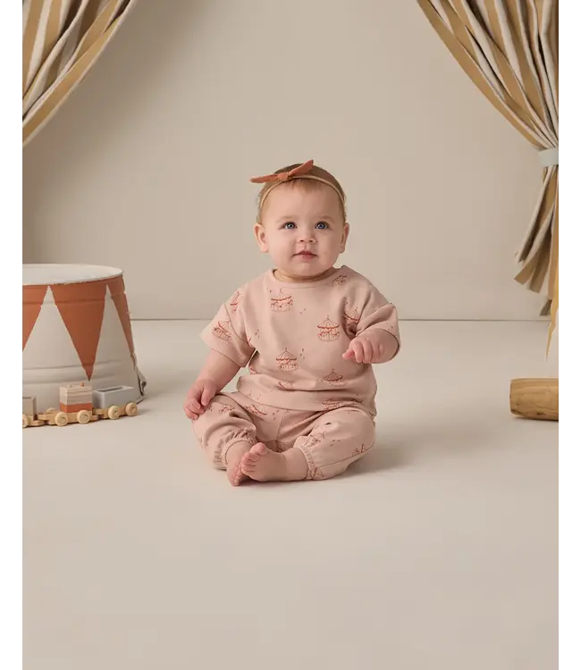 Quincy Mae Baby Jersey Tee Set - Carousel