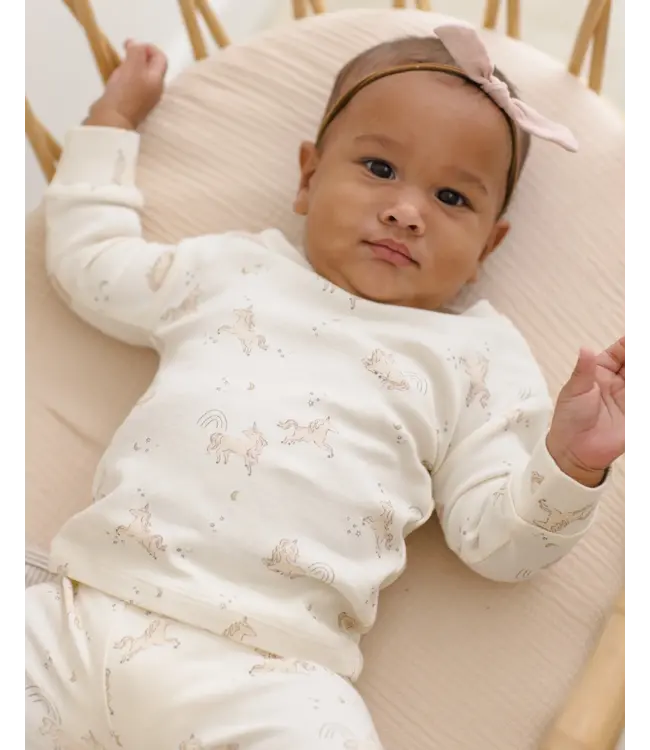 Quincy Mae Baby Jersey Pajama Set - Unicorn