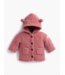 Monica + Andy Baby Sherpa Teddy Cardigan Mauve Pink
