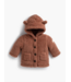 Monica + Andy Baby Sherpa Teddy Cardigan Brown