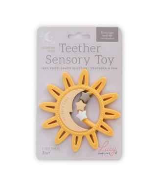 Lucy Darling Little Celestial - Moon and Stars Teether