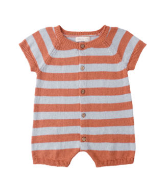 Rylee & Cru Liam Knit Romper - Americana Stripe