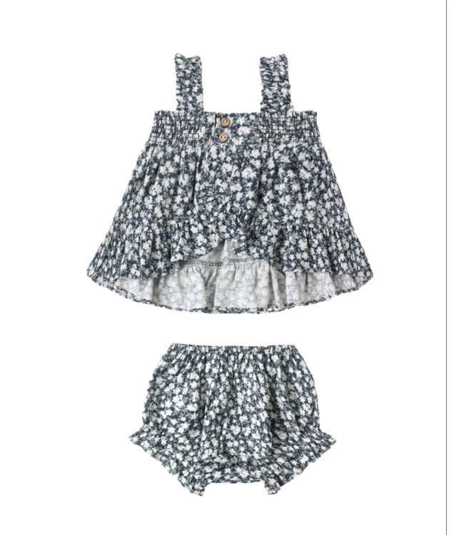 Rylee & Cru Baby Lala Set - Navy Floral