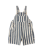 Rylee & Cru Baby Denim Shortall - Navy Stripe