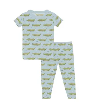 Kickee Pants Pajama Set - Sky Croc & Friends