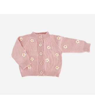 Blueberry Hill Flower Baby Cardigan
