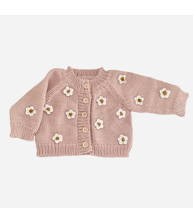 Blueberry Hill Flower Baby Cardigan