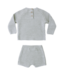 Quincy Mae Summer Knit Set - Heathered Sky