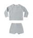 Quincy Mae Summer Knit Set - Heathered Sky