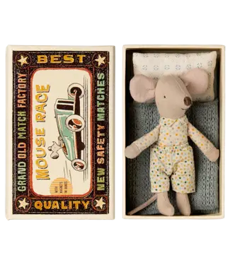 Maileg Little Brother, Mouse in Matchbox