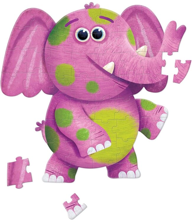 Crocodile Creek Jumbo Shaped Puzzle 48 pc - Elephant