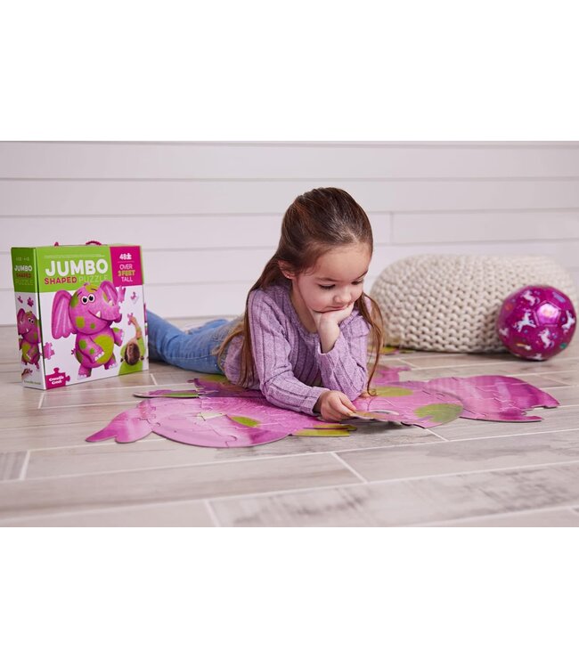 Crocodile Creek Jumbo Shaped Puzzle 48 pc - Elephant