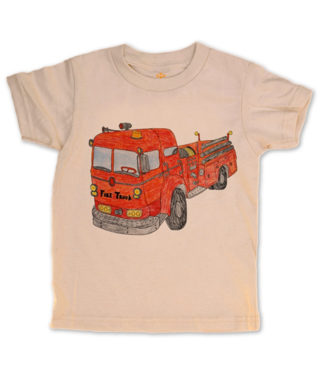 Orange Heat Fire Truck Tee