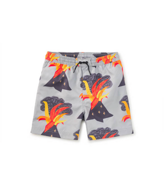 Tea Collection Mid Length Swim Trunks - Volcano