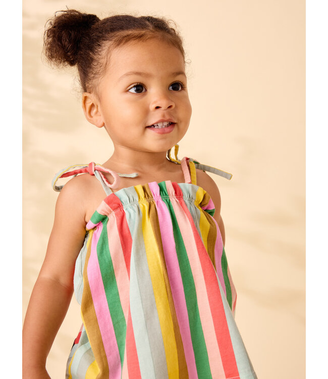 Tea Collection Tie Shoulder Baby Set - San Sebastian Stripe