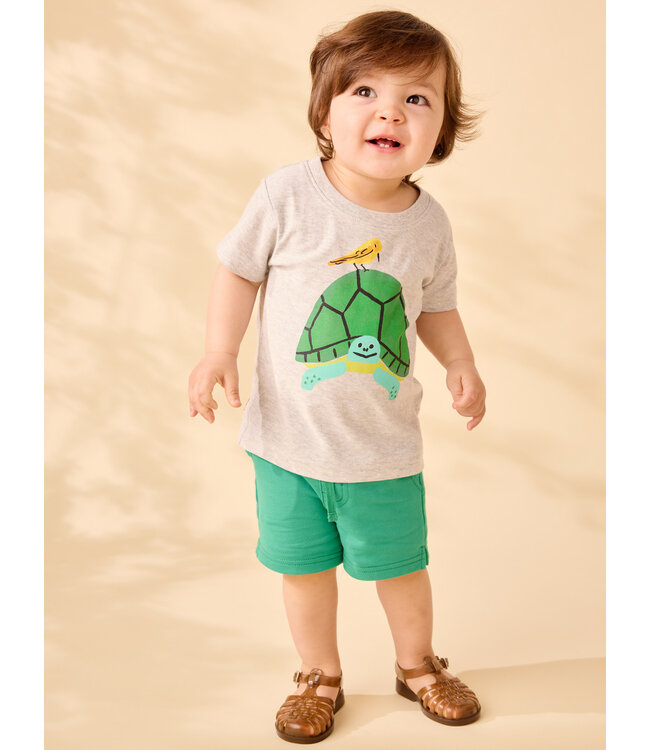 Tea Collection Knit Shortie - Spinach