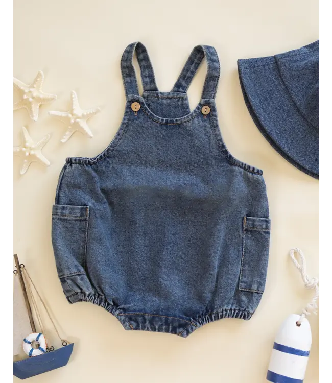 Rylee & Cru Lou Romper - Navy