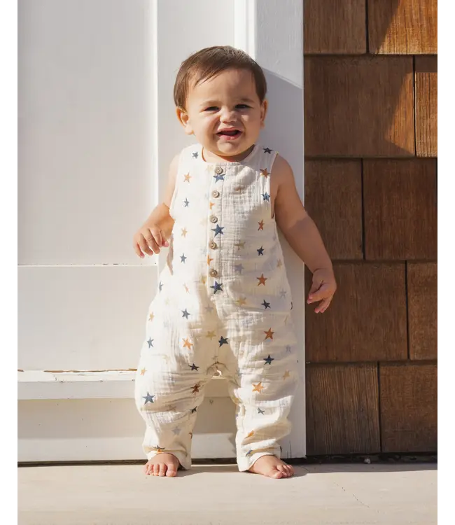 Rylee & Cru Button Jumpsuit - Stars