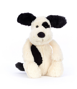Jellycat Bashful Black & Cream Puppy Little (Small)