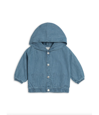 Colored Organics Jules Chambray Hooded Jacket