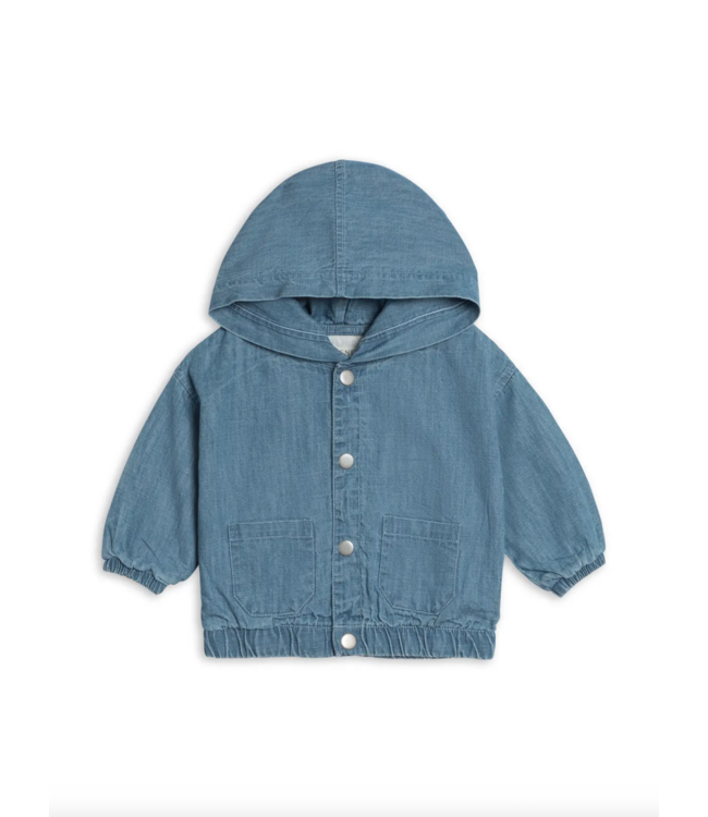 Colored Organics Jules Chambray Hooded Jacket