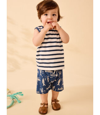 Tea Collection Baby Tank Set - Naval Blue