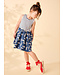 Tea Collection Print Mix Skirt Dress - Sardines