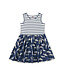Tea Collection Print Mix Skirt Dress - Sardines
