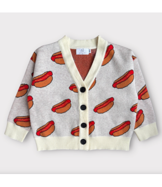 Best Day Ever Kids Hot Dog! Cardigan
