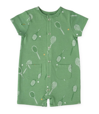 Pehr Pocket Romper - Doubles Green