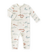 Pehr Henley Patch Pocket Romper - Locomotive