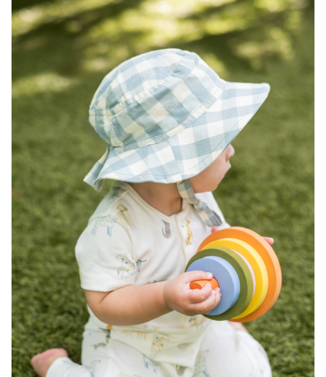 Pehr Checkmate Bucket Hat - Pond