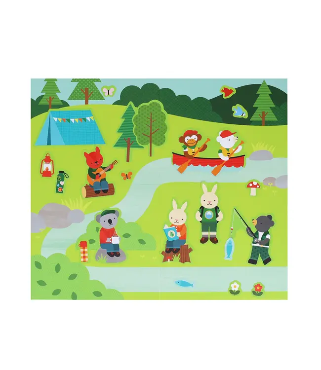 Petit Collage Mini Sticker Set: Little Campers