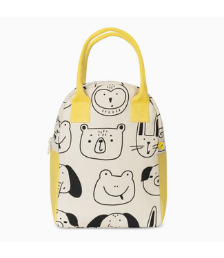 Fluf Zipper Lunch Bag - Animal Friends