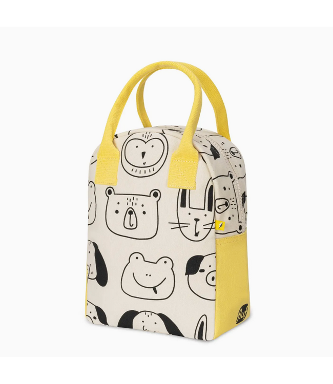 Fluf Zipper Lunch Bag - Animal Friends